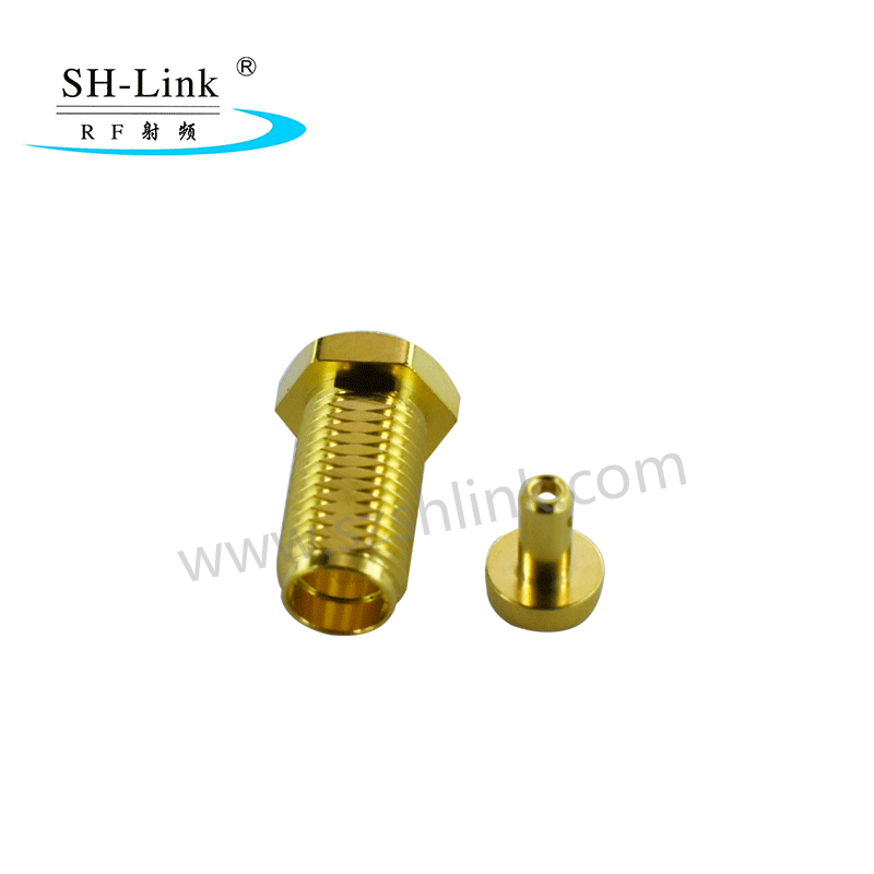 RF coaxial SMA female connector ,bulkhead mount connector